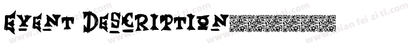 Event Description字体转换